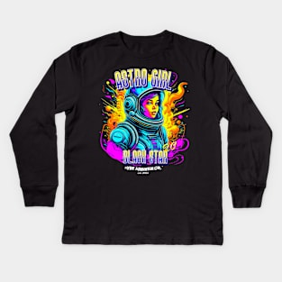 Astro Girl Kids Long Sleeve T-Shirt